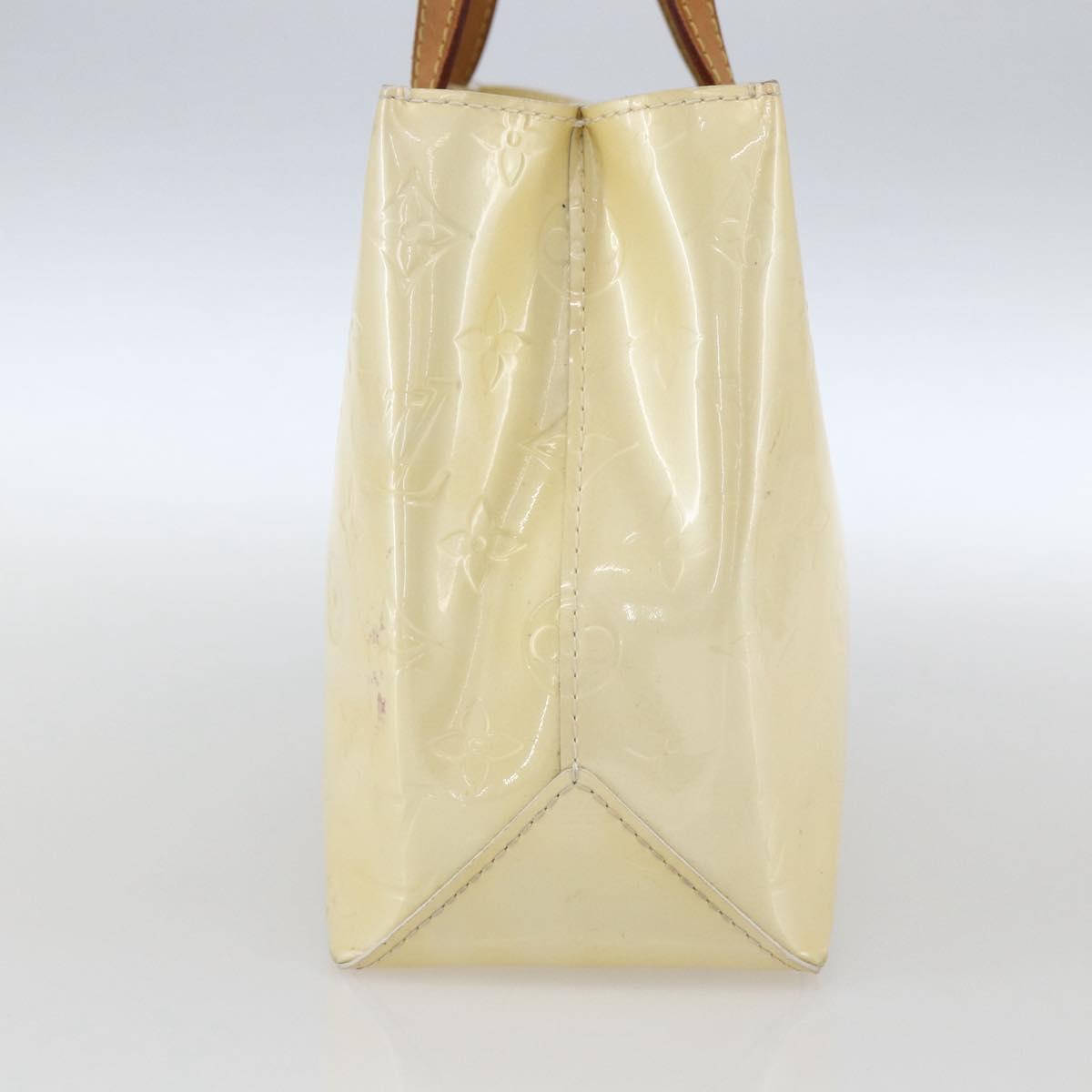LOUIS VUITTON Monogram Vernis Reade PM Hand Bag Perle M91336 LV Auth 159820