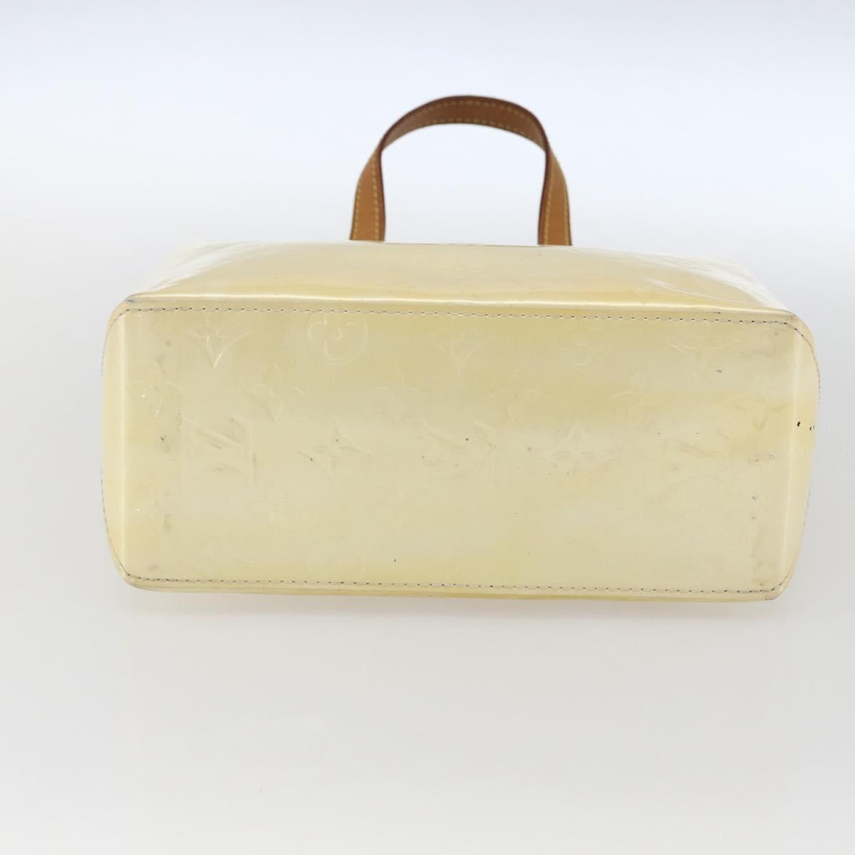 LOUIS VUITTON Monogram Vernis Reade PM Hand Bag Perle M91336 LV Auth 159820