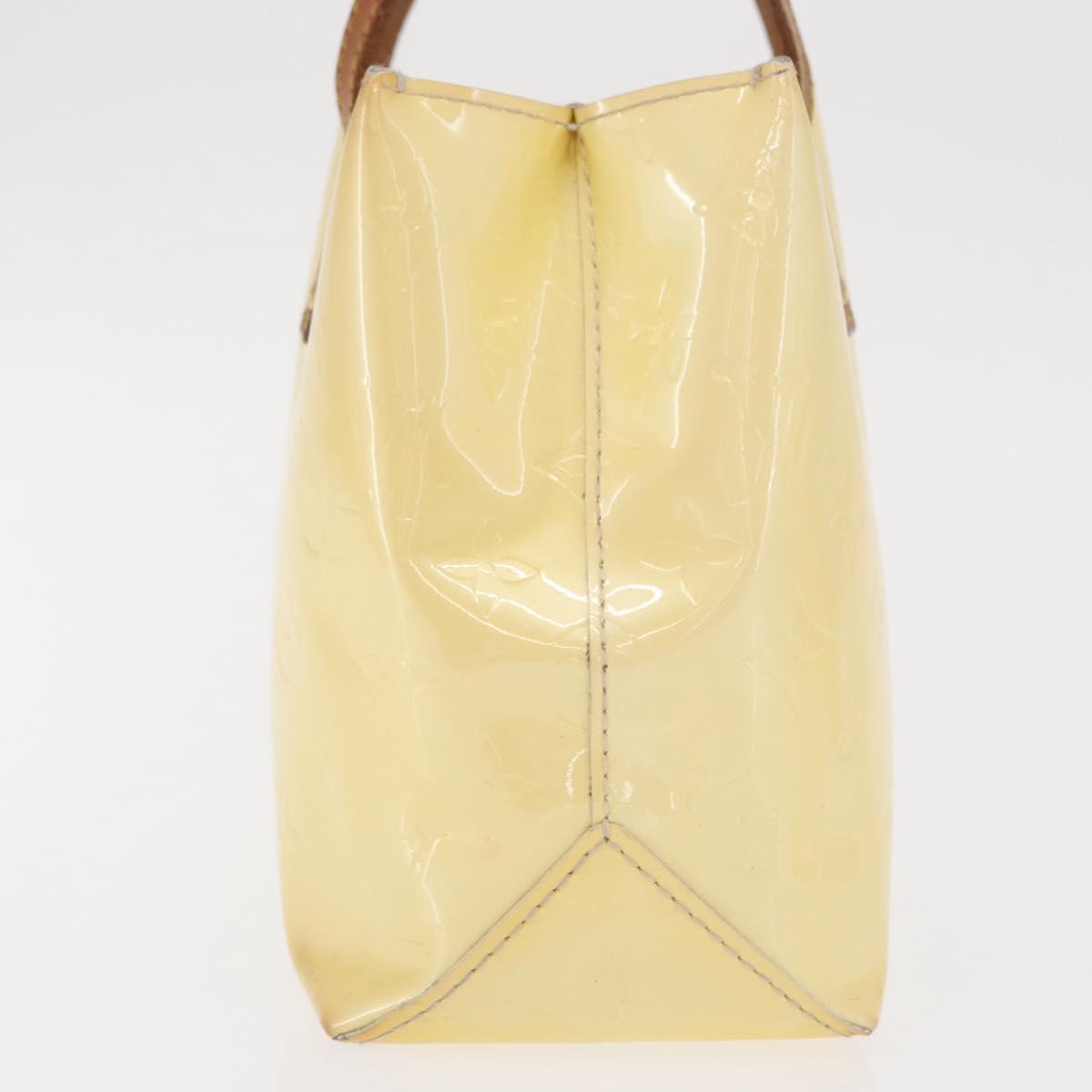 LOUIS VUITTON Monogram Vernis Reade PM Hand Bag Perle M91336 LV Auth 159821