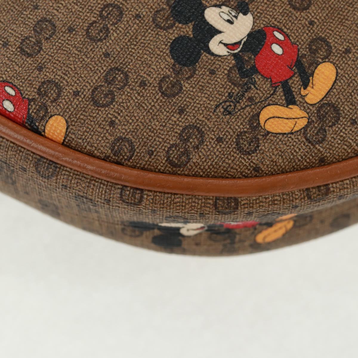 GUCCI Micro GG Supreme Disney Backpack PVC Beige Gold 603730 Auth 159823M