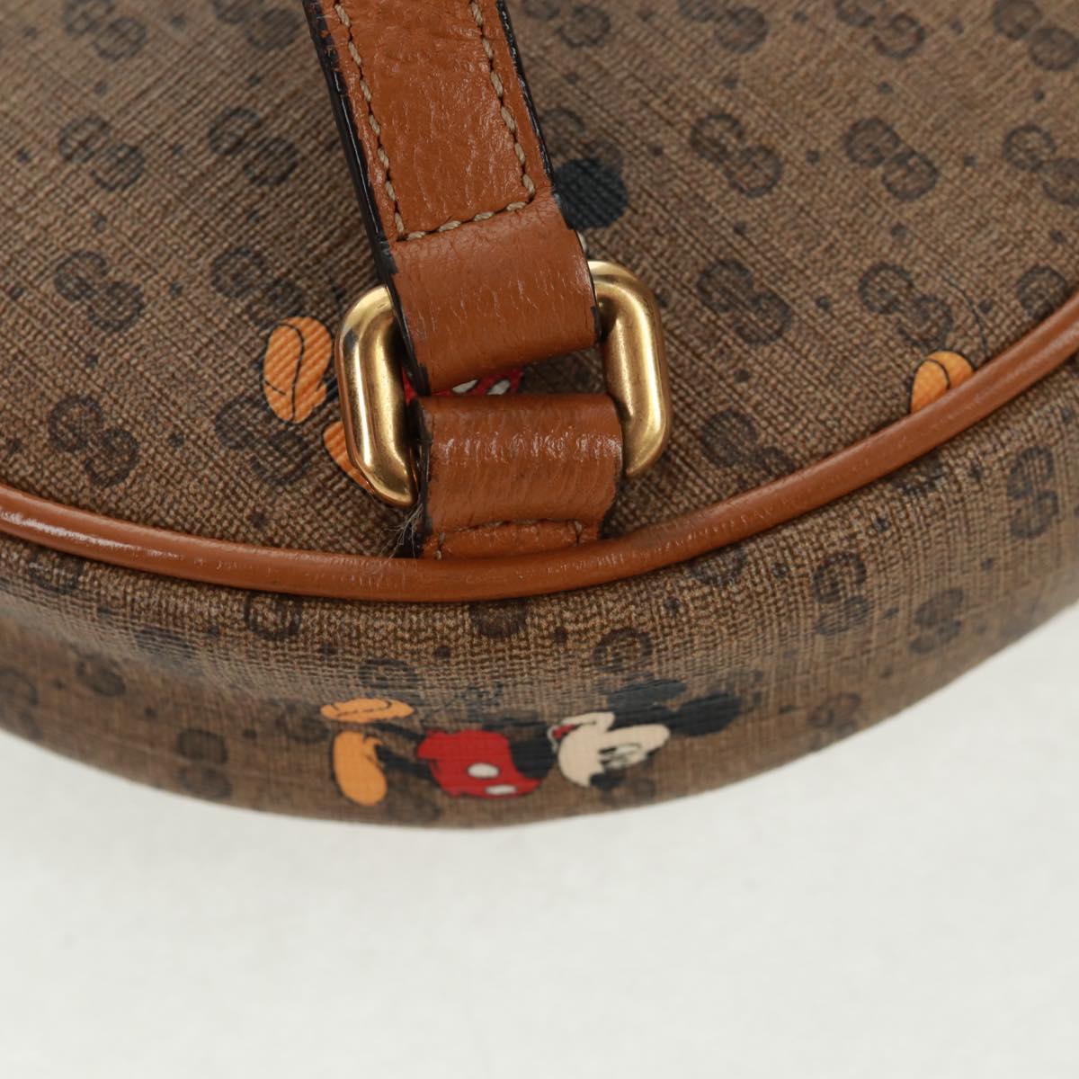 GUCCI Micro GG Supreme Disney Backpack PVC Beige Gold 603730 Auth 159823M