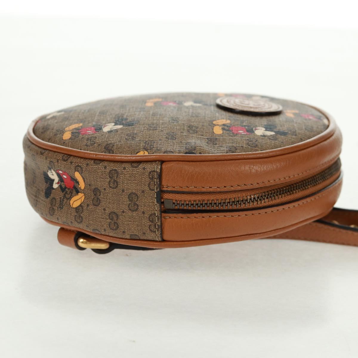 GUCCI Micro GG Supreme Disney Backpack PVC Beige Gold 603730 Auth 159823M