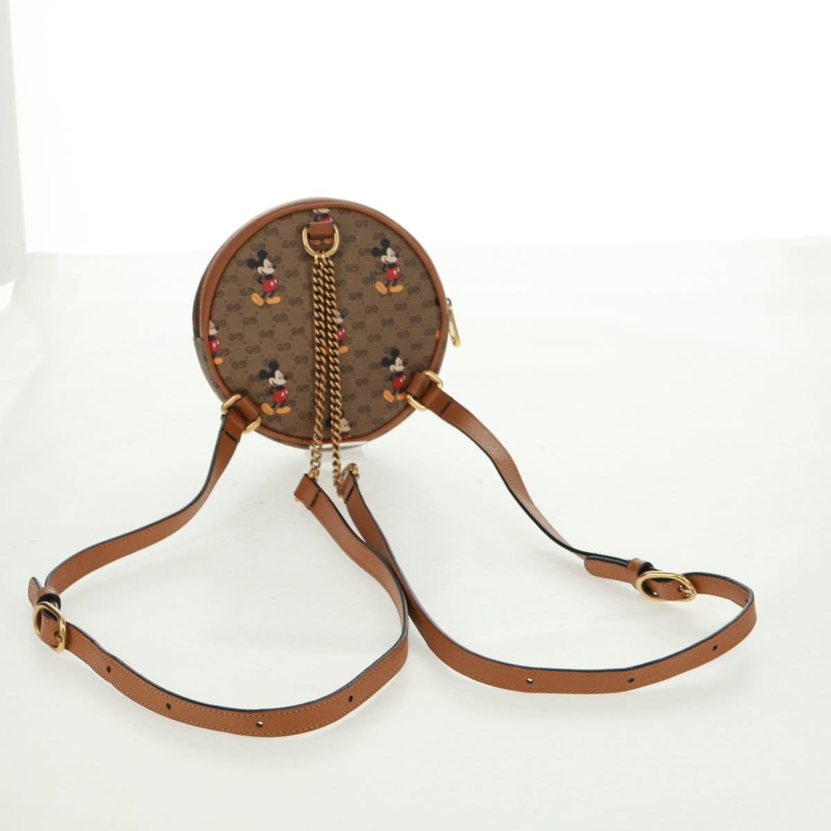 GUCCI Micro GG Supreme Disney Backpack PVC Beige Gold 603730 Auth 159823M