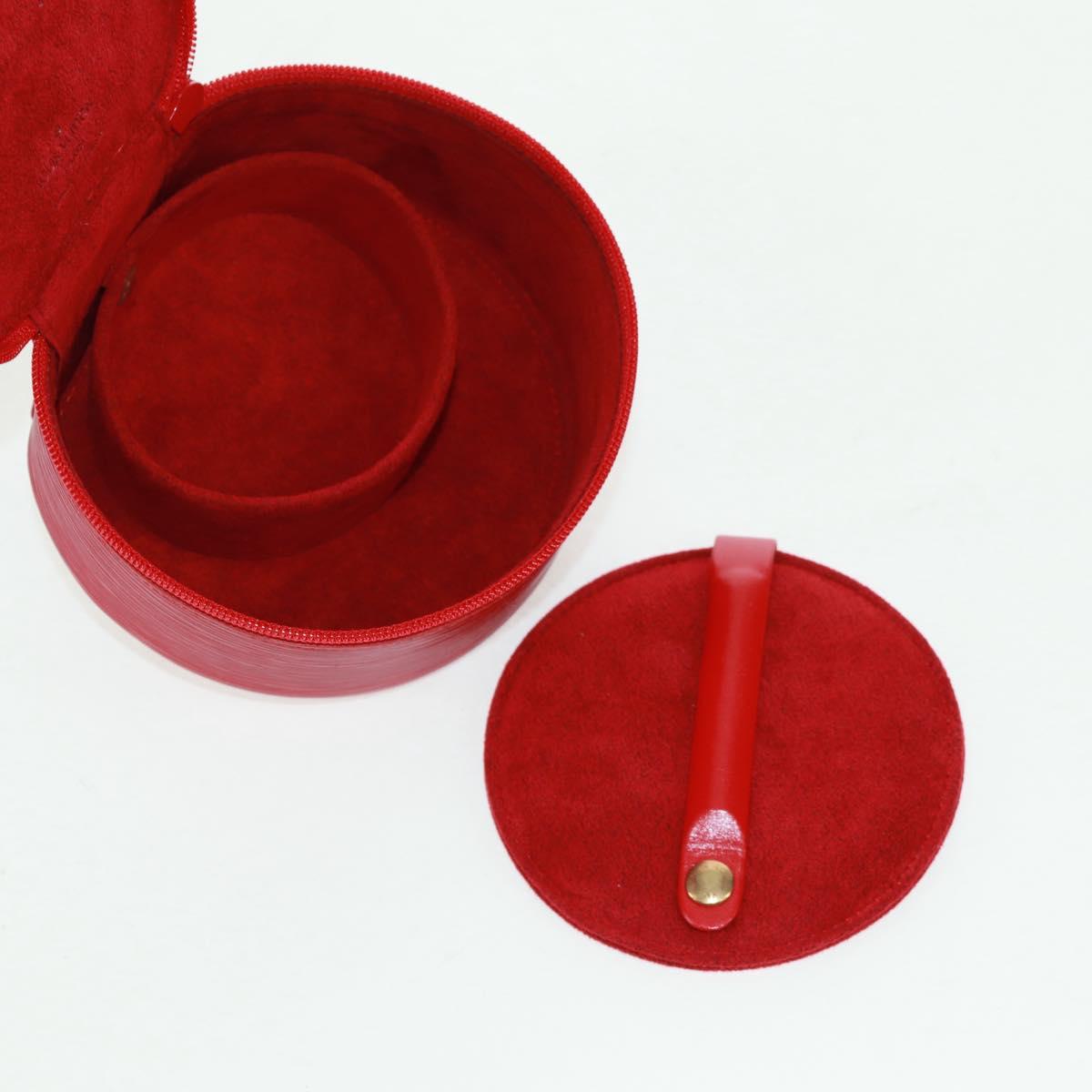 LOUIS VUITTON Epi Ecrin Bijoux 12 Jewelry Box Red M48207 LV Auth 159825V