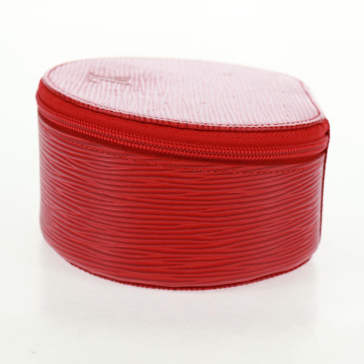 LOUIS VUITTON Epi Ecrin Bijoux 12 Jewelry Box Red M48207 LV Auth 159825V