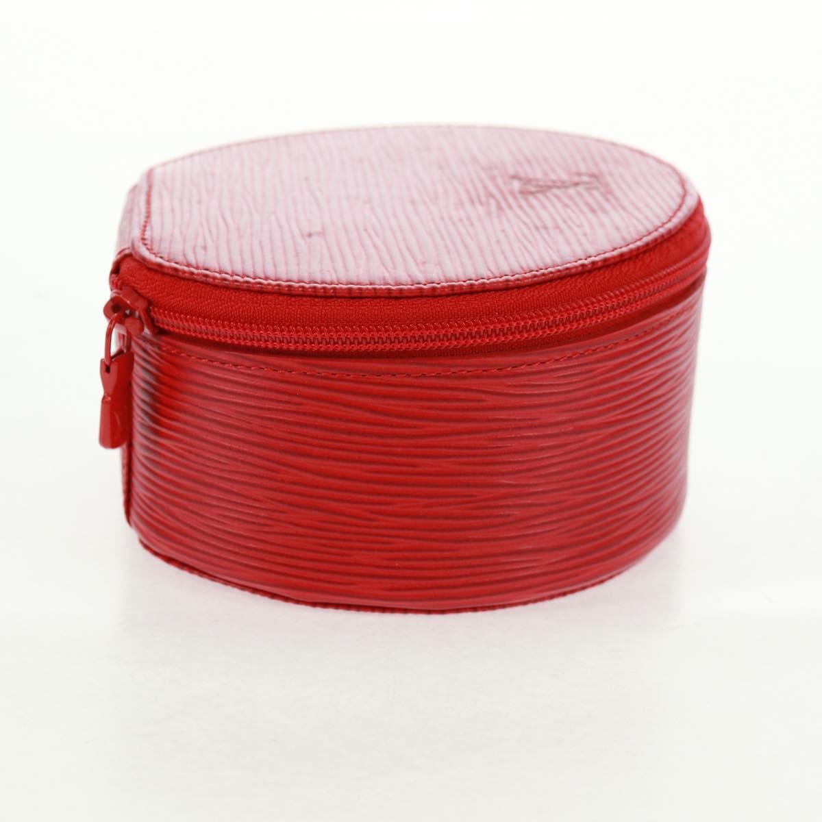 LOUIS VUITTON Epi Ecrin Bijoux 12 Jewelry Box Red M48207 LV Auth 159825V