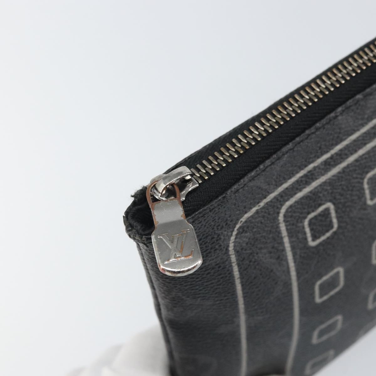 LOUIS VUITTON Monogram Eclipse Fragment iPhone Case M64449 LV Auth 159835