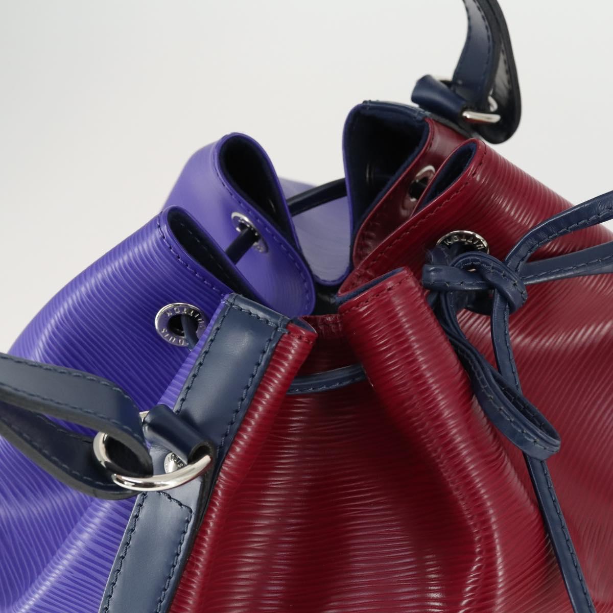 LOUIS VUITTON Epi Petit Noe Shoulder Bag Wine Red Grenard LV Auth 159837V