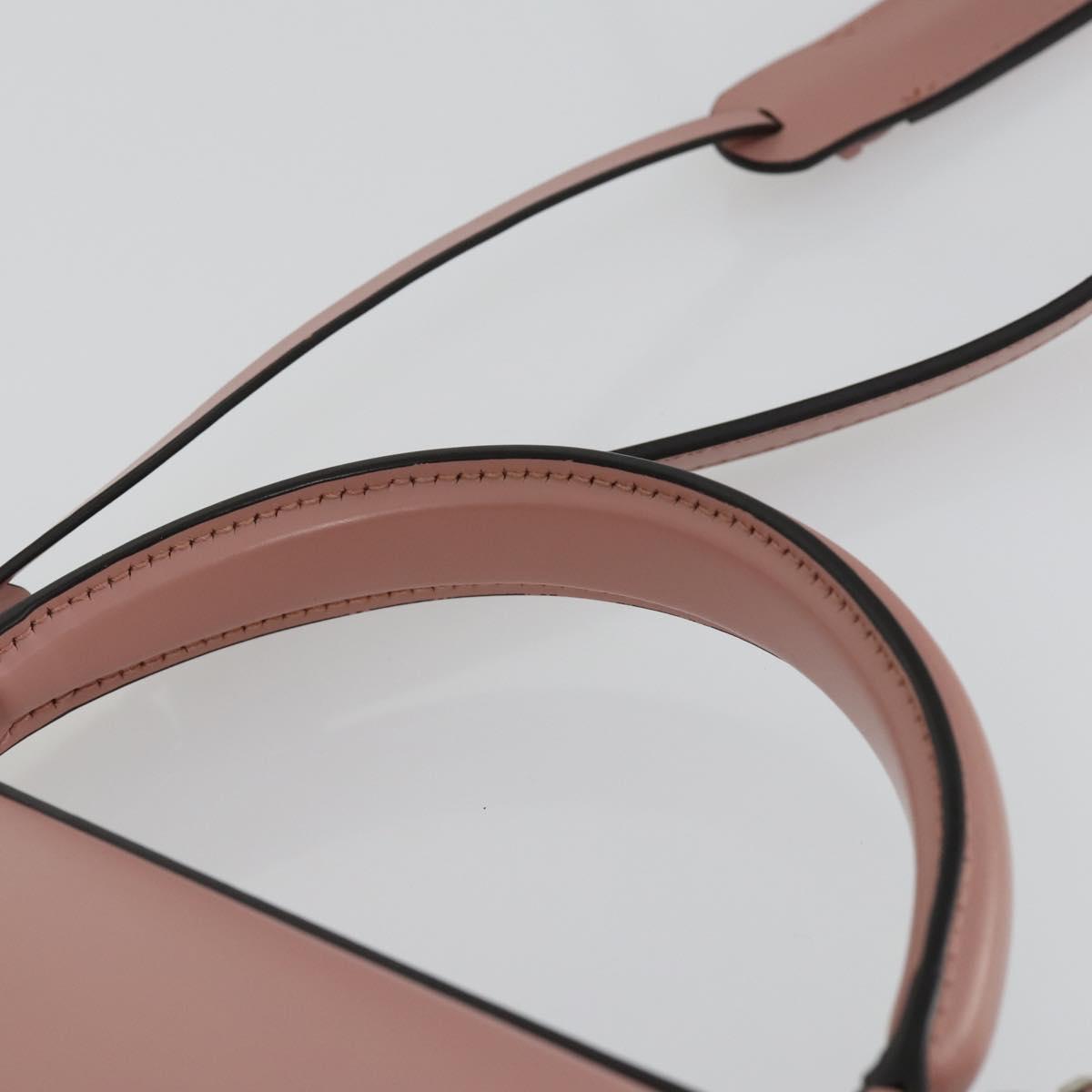 Salvatore Ferragamo Gancini Hand Bag Leather 2way Pink Auth 159841V