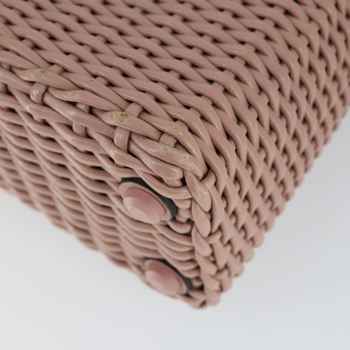 Salvatore Ferragamo Gancini Hand Bag Leather 2way Pink Auth 159841V