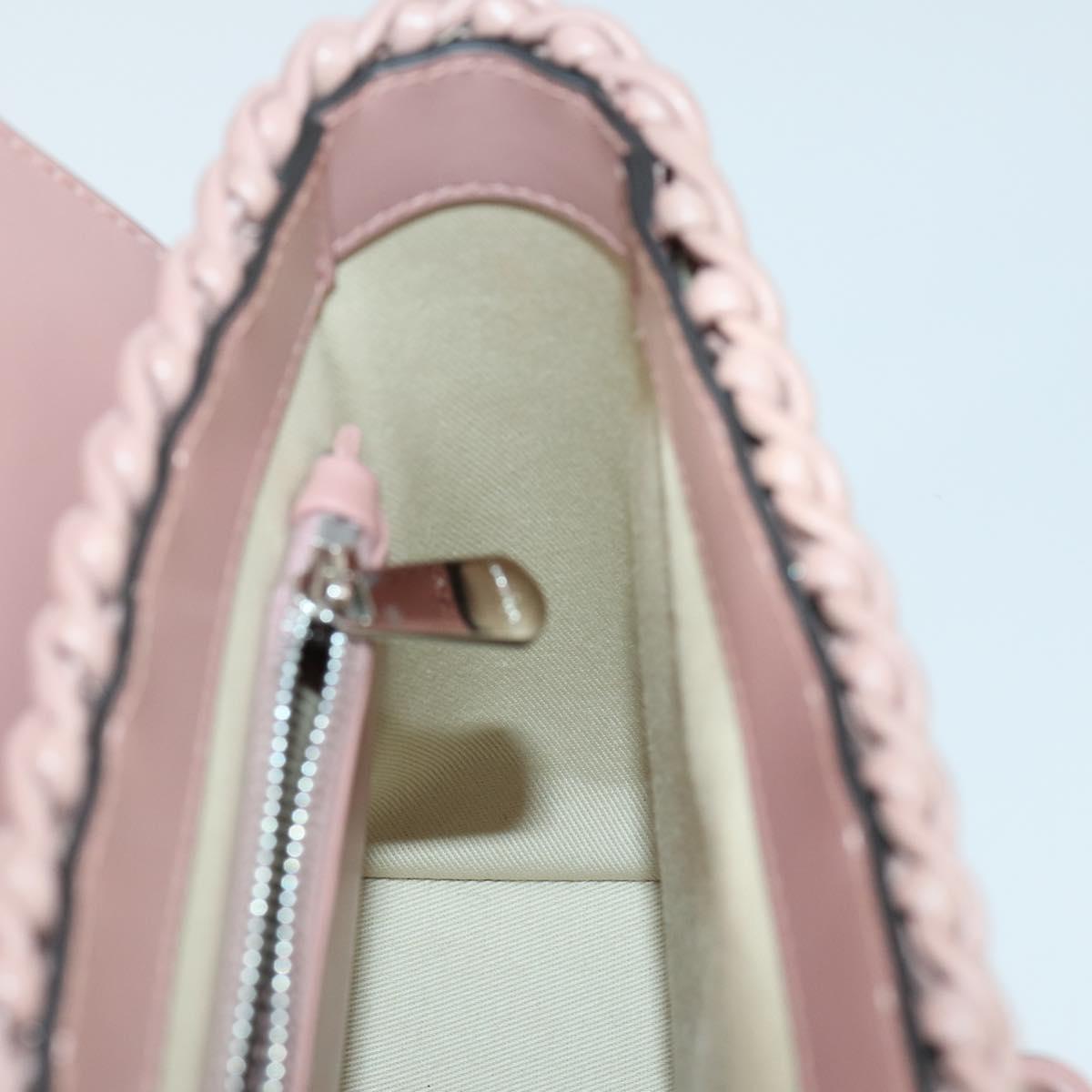 Salvatore Ferragamo Gancini Hand Bag Leather 2way Pink Auth 159841V