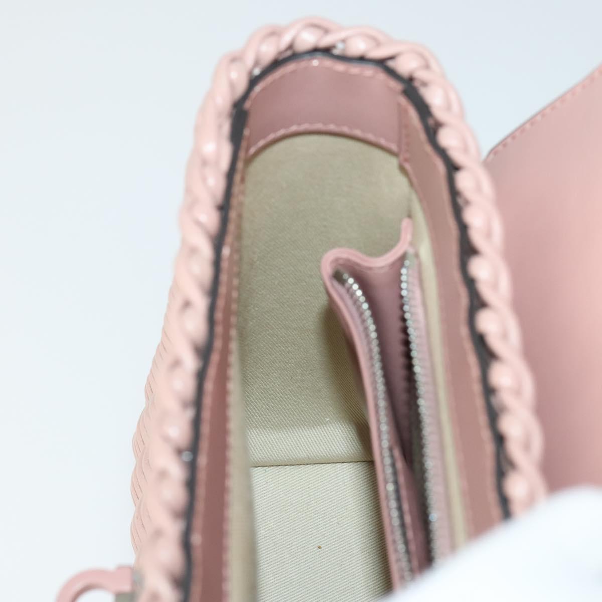 Salvatore Ferragamo Gancini Hand Bag Leather 2way Pink Auth 159841V