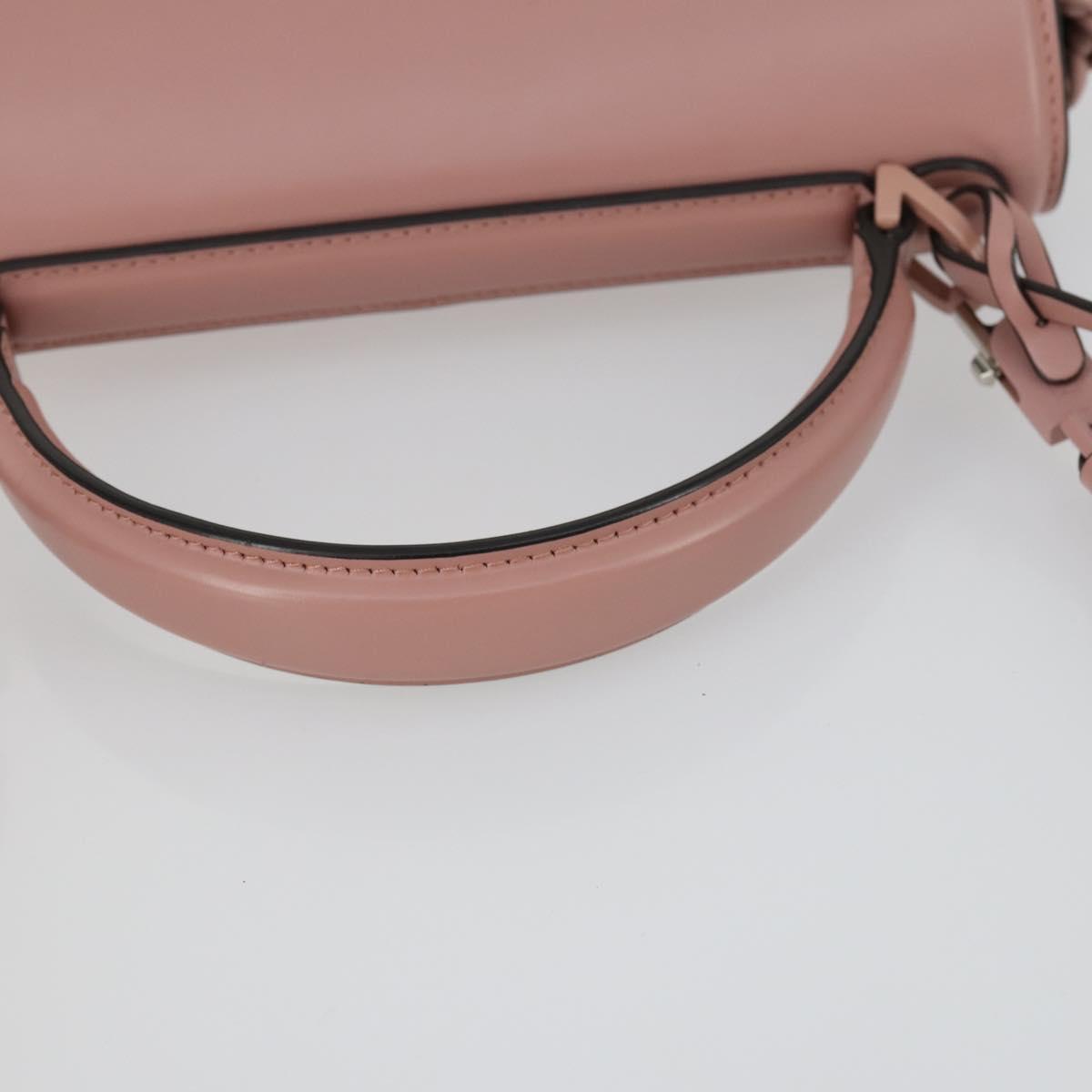 Salvatore Ferragamo Gancini Hand Bag Leather 2way Pink Auth 159841V