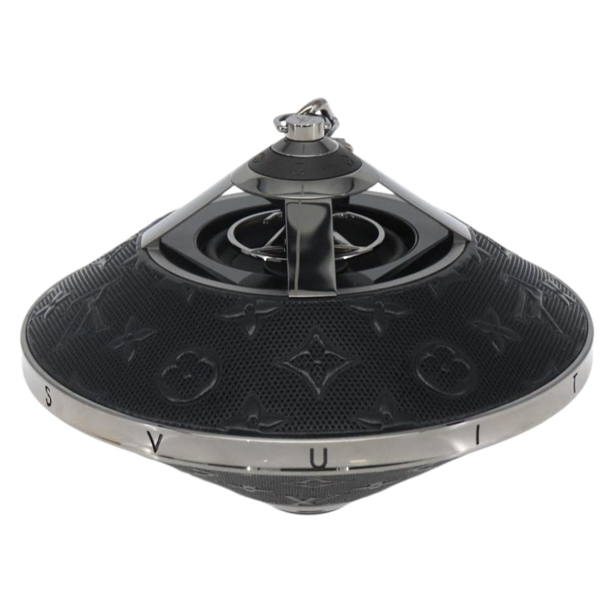LOUIS VUITTON Monogram Horizon Light Up Speaker Black QAC000 LV Auth 159853SAM
