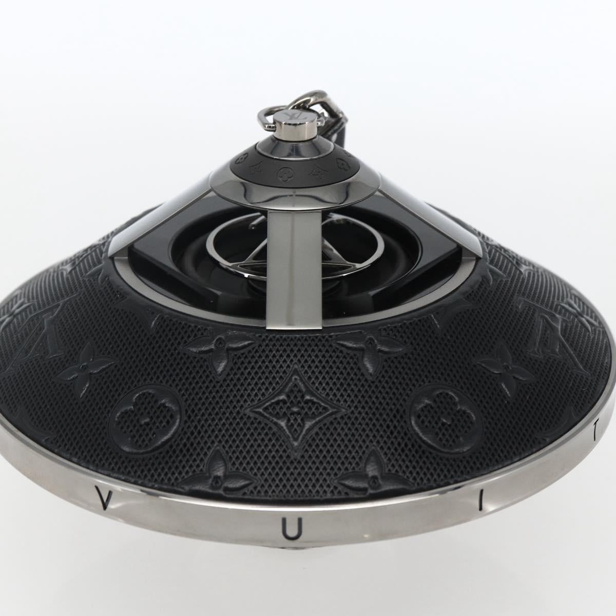 LOUIS VUITTON Monogram Horizon Light Up Speaker Black QAC000 LV Auth 159853SAM