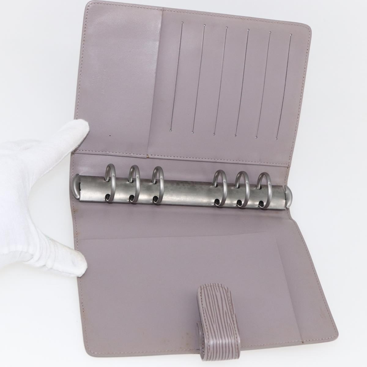 LOUIS VUITTON Epi Agenda MM Day Planner Cover Lilac R2004B LV Auth 159856