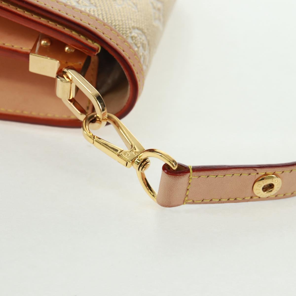 LOUIS VUITTON Monogram Laminated Jacquard Daufine MINI Gold M22826 Auth159872SAM