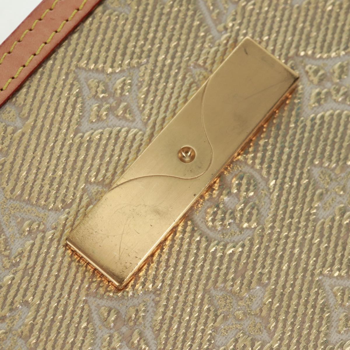 LOUIS VUITTON Monogram Laminated Jacquard Daufine MINI Gold M22826 Auth159872SAM