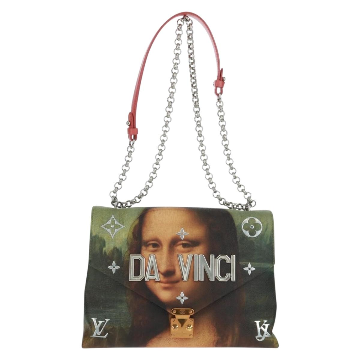 LOUIS VUITTON Masters Collection Mona Lisa Pochette Chain Bag Pink Auth159873SAM