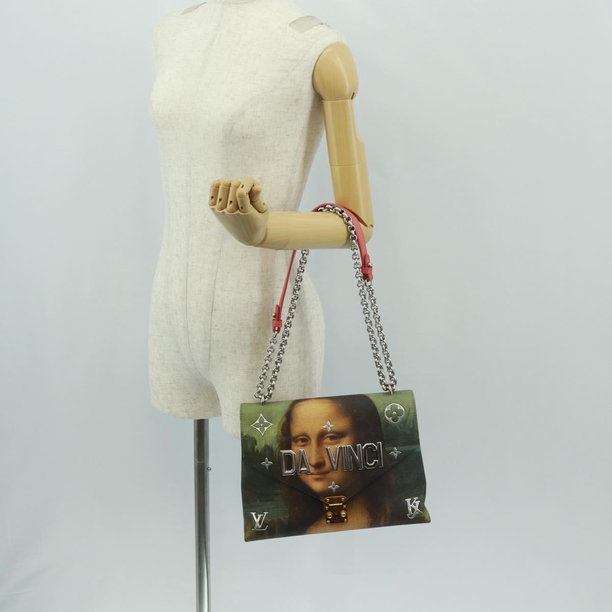 LOUIS VUITTON Masters Collection Mona Lisa Pochette Chain Bag Pink Auth159873SAM