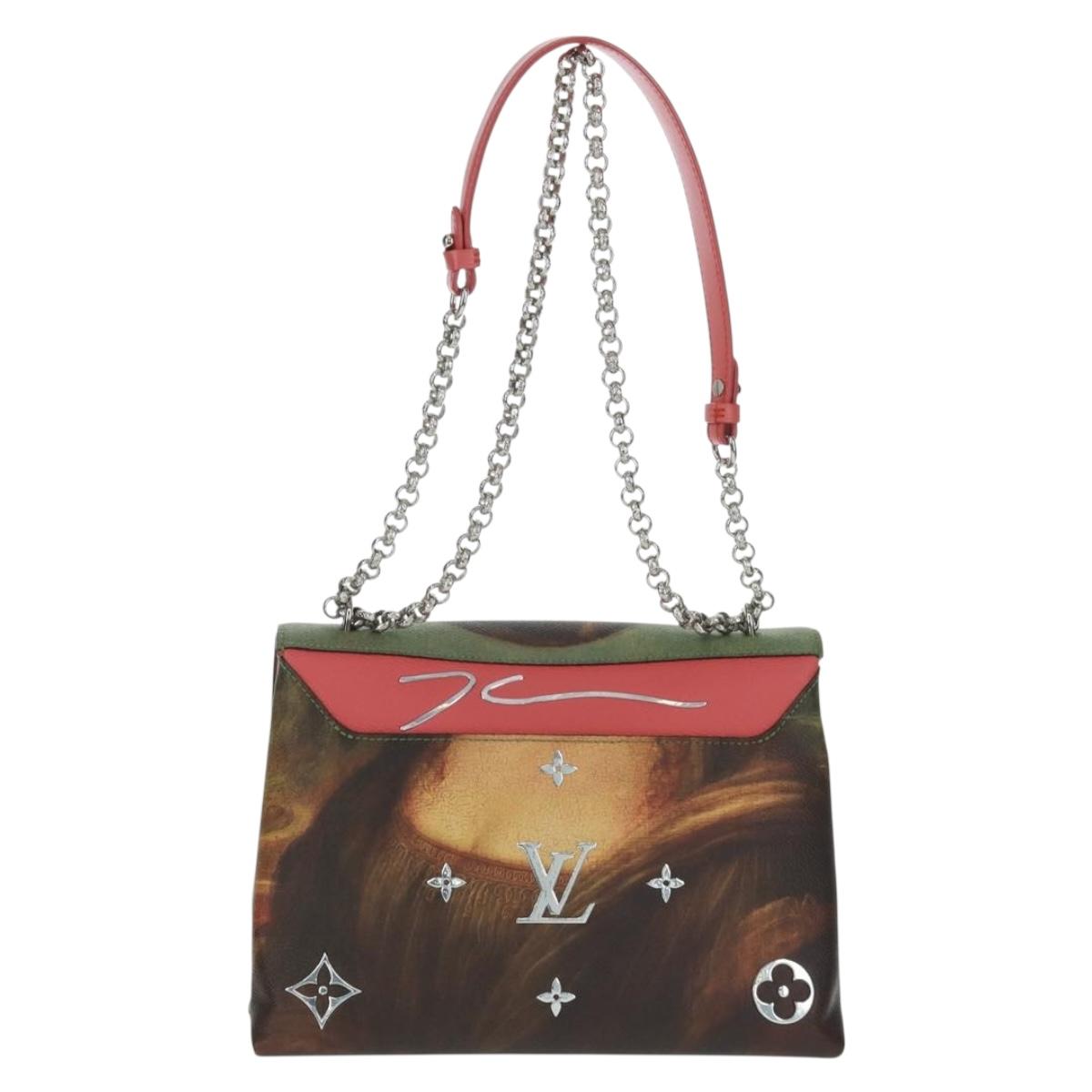 LOUIS VUITTON Masters Collection Mona Lisa Pochette Chain Bag Pink Auth159873SAM
