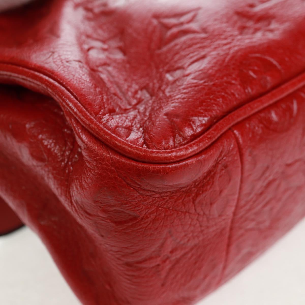 LOUIS VUITTON Monogram Clutch Bag Red LV Auth 159874SAV