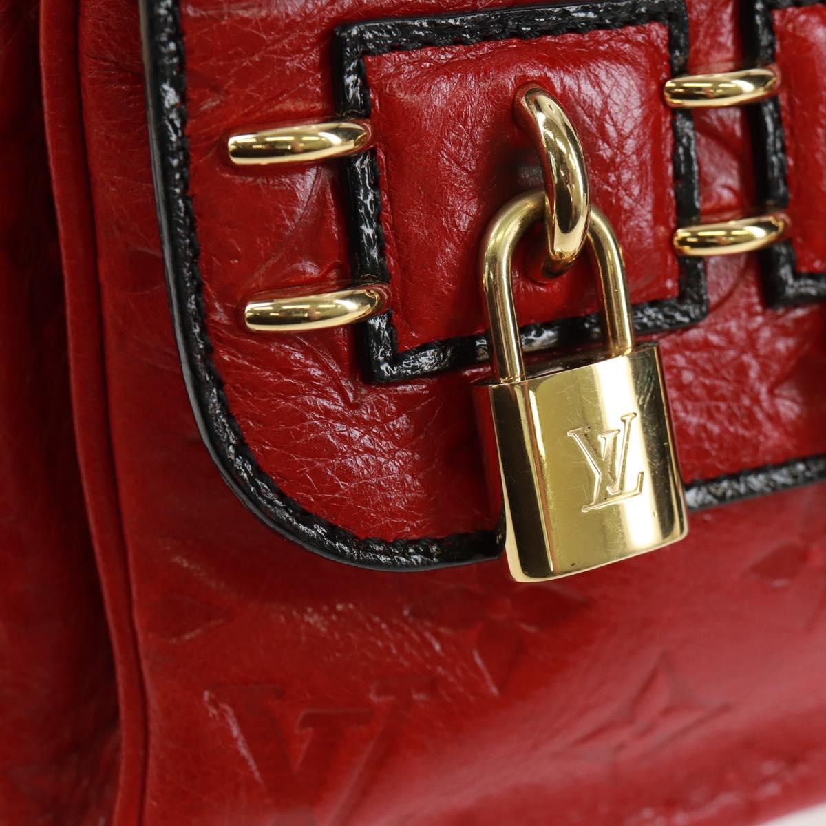 LOUIS VUITTON Monogram Clutch Bag Red LV Auth 159874SAV