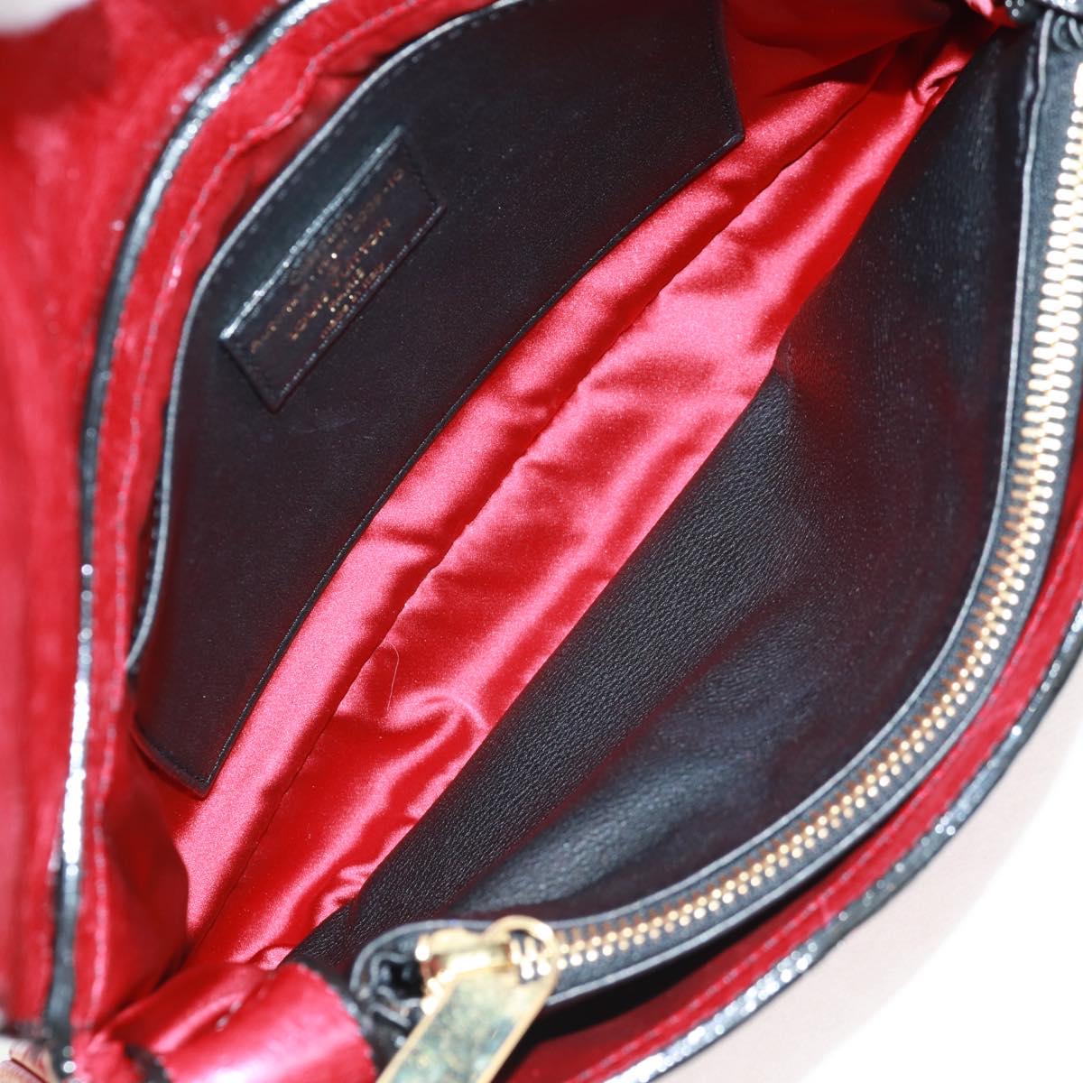 LOUIS VUITTON Monogram Clutch Bag Red LV Auth 159874SAV