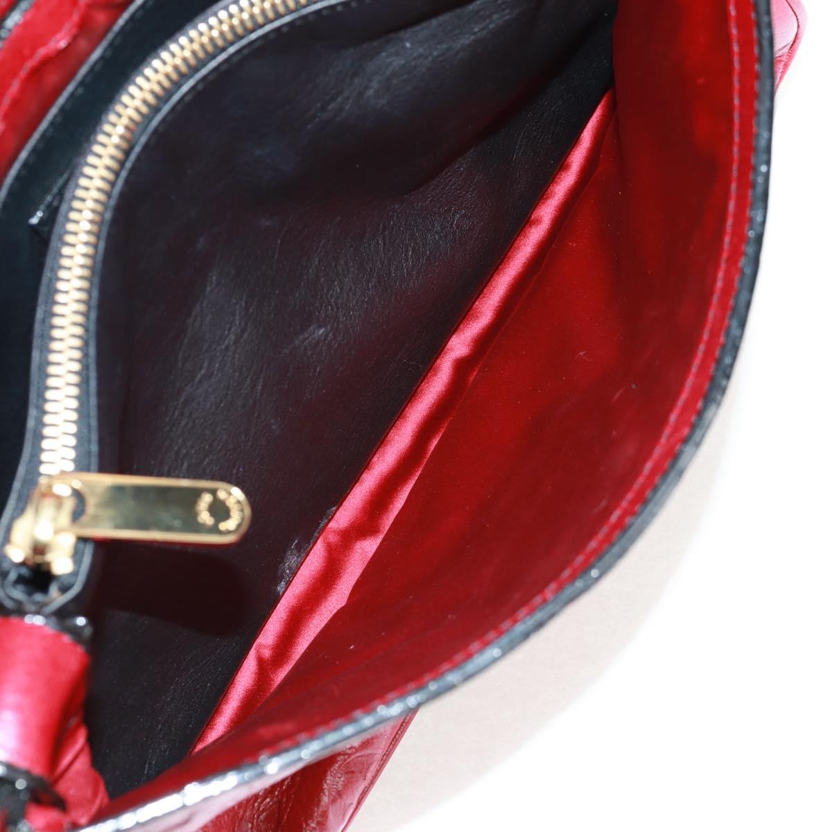 LOUIS VUITTON Monogram Clutch Bag Red LV Auth 159874SAV