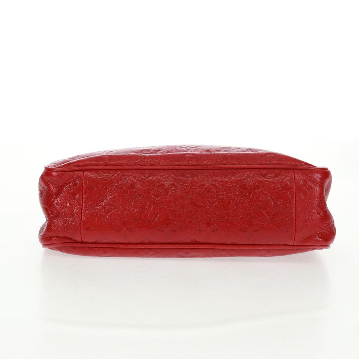 LOUIS VUITTON Monogram Clutch Bag Red LV Auth 159874SAV