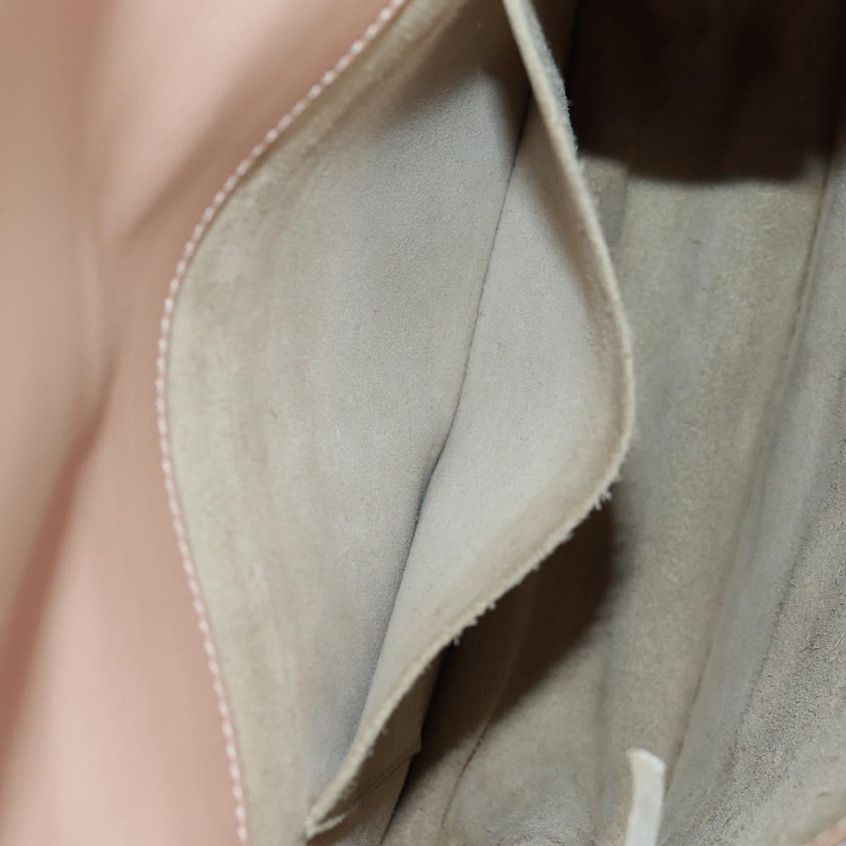 Chloe Nile Hand Bag Leather 2way Pink Gold Auth 159884V