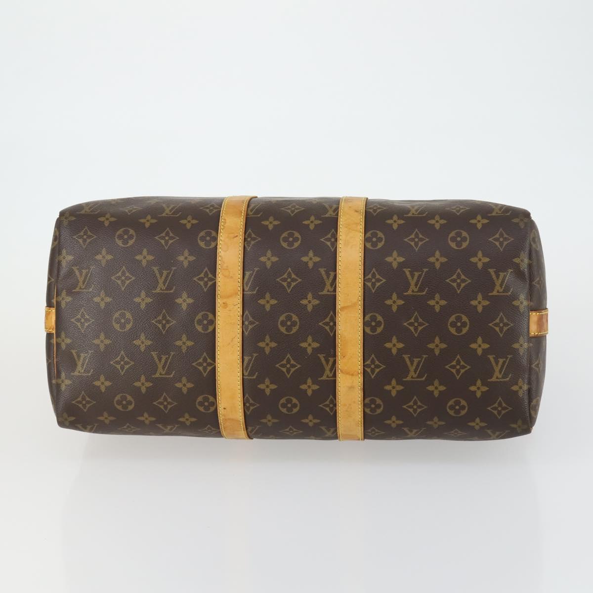 LOUIS VUITTON Monogram Keepall Bandouliere 45 Boston Bag M41418 LV Auth 159904