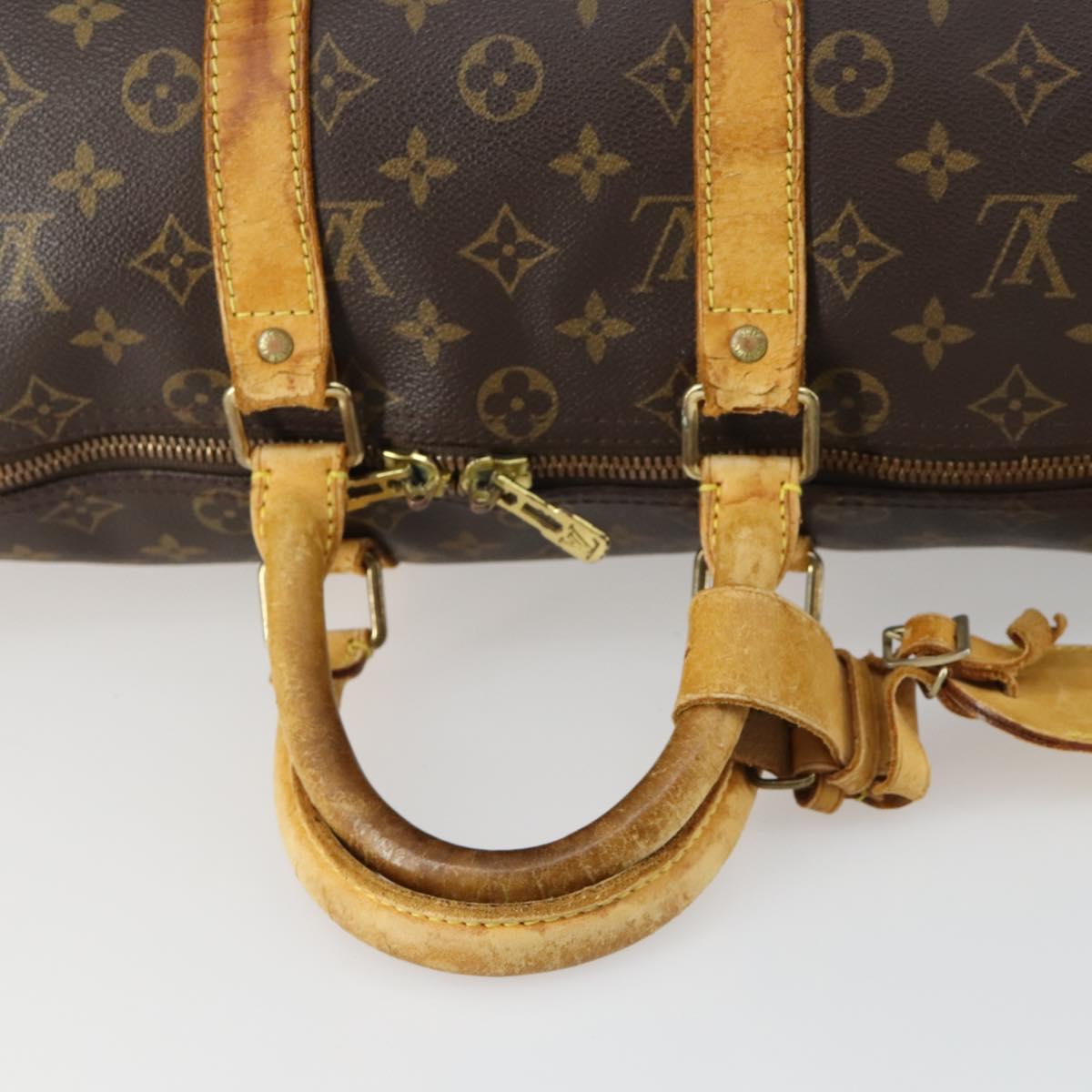 LOUIS VUITTON Monogram Keepall Bandouliere 45 Boston Bag M41418 LV Auth 159904