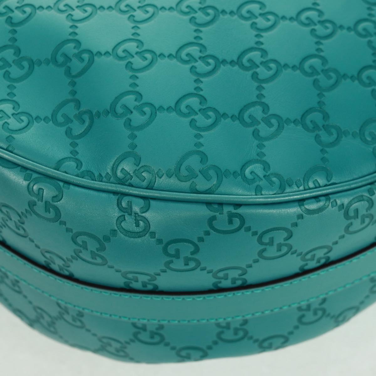 GUCCI GG Canvas Guccissima Bag Light Blue Silver Gold 232962 Auth 159906SAV