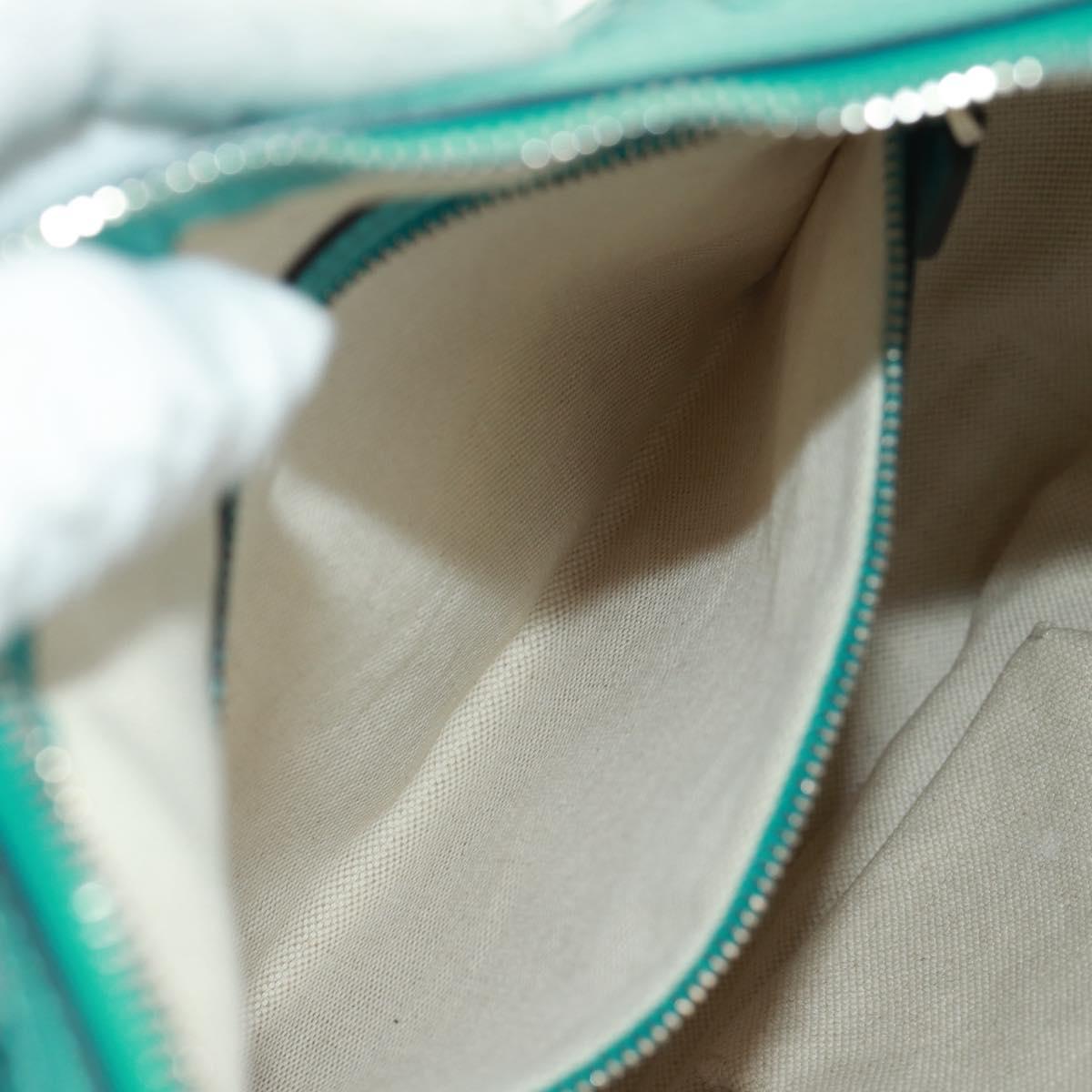 GUCCI GG Canvas Guccissima Bag Light Blue Silver Gold 232962 Auth 159906SAV