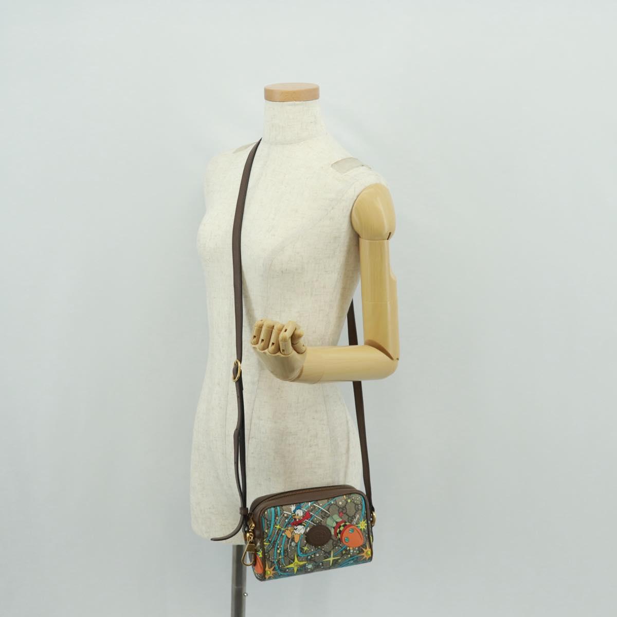 GUCCI Micro GG Supreme Disney Collaboration Bag PVC Beige 602536 Auth 159909SAM