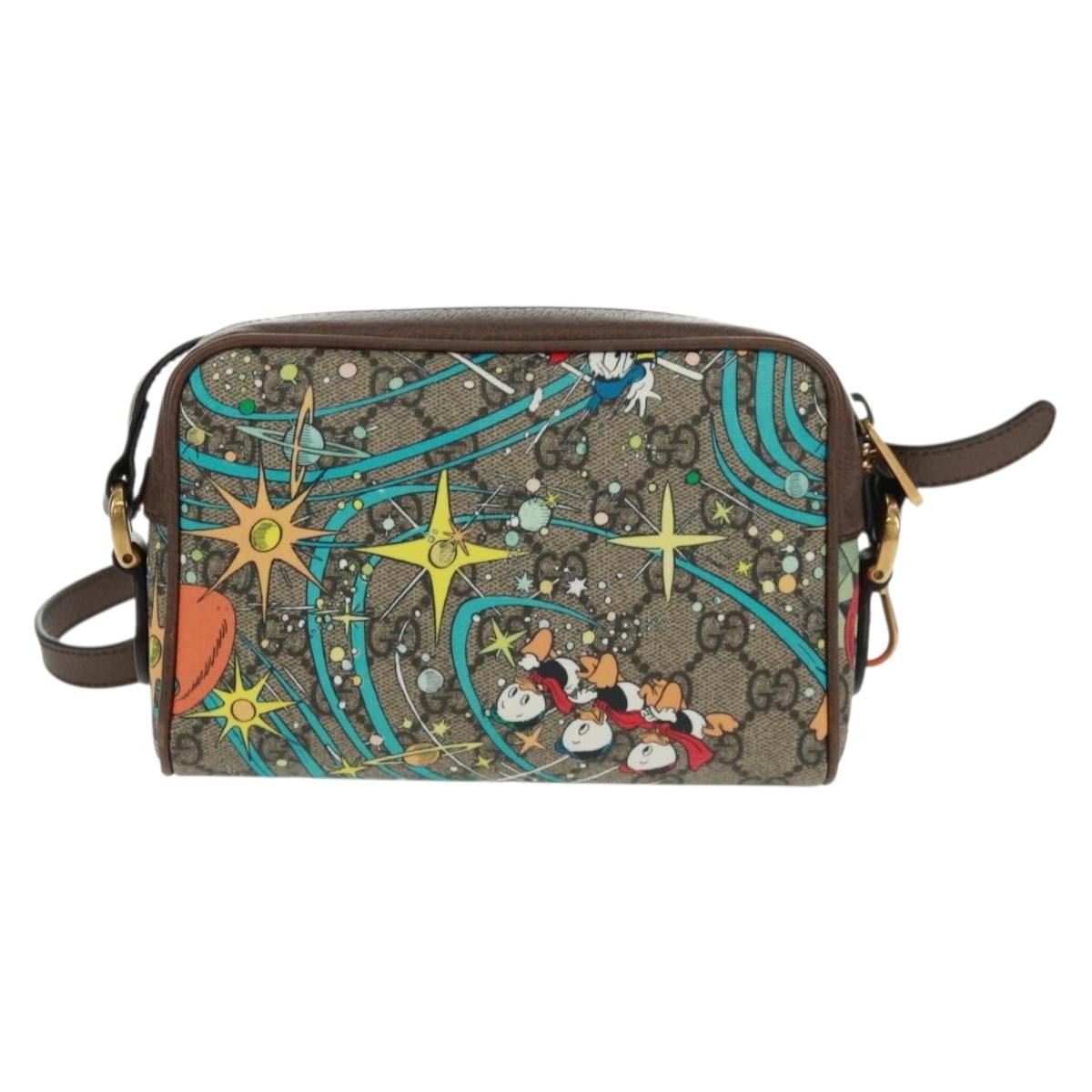 GUCCI Micro GG Supreme Disney Collaboration Bag PVC Beige 602536 Auth 159909SAM