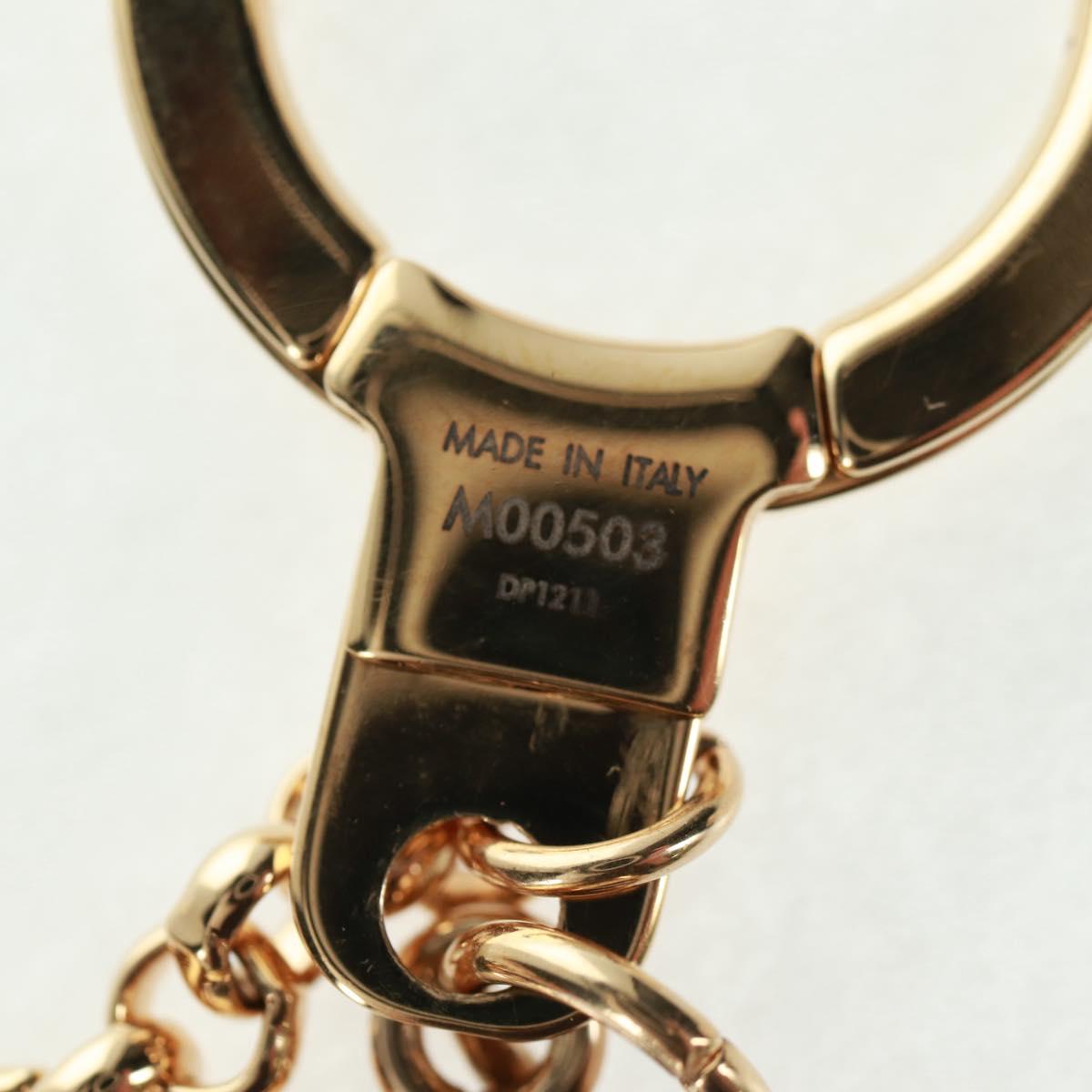 LOUIS VUITTON Monogram Vivienne BFF Christmas Chain Gold M00503 Auth 159921SAM