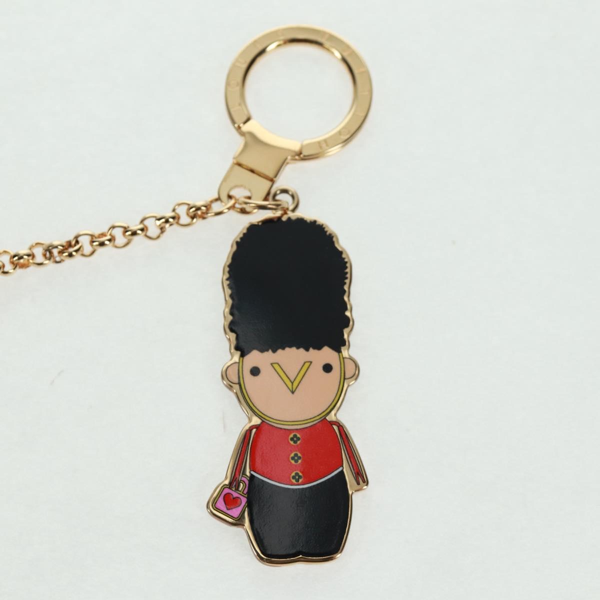 LOUIS VUITTON Monogram Vivienne BFF Christmas Chain Gold M00503 Auth 159921SAM