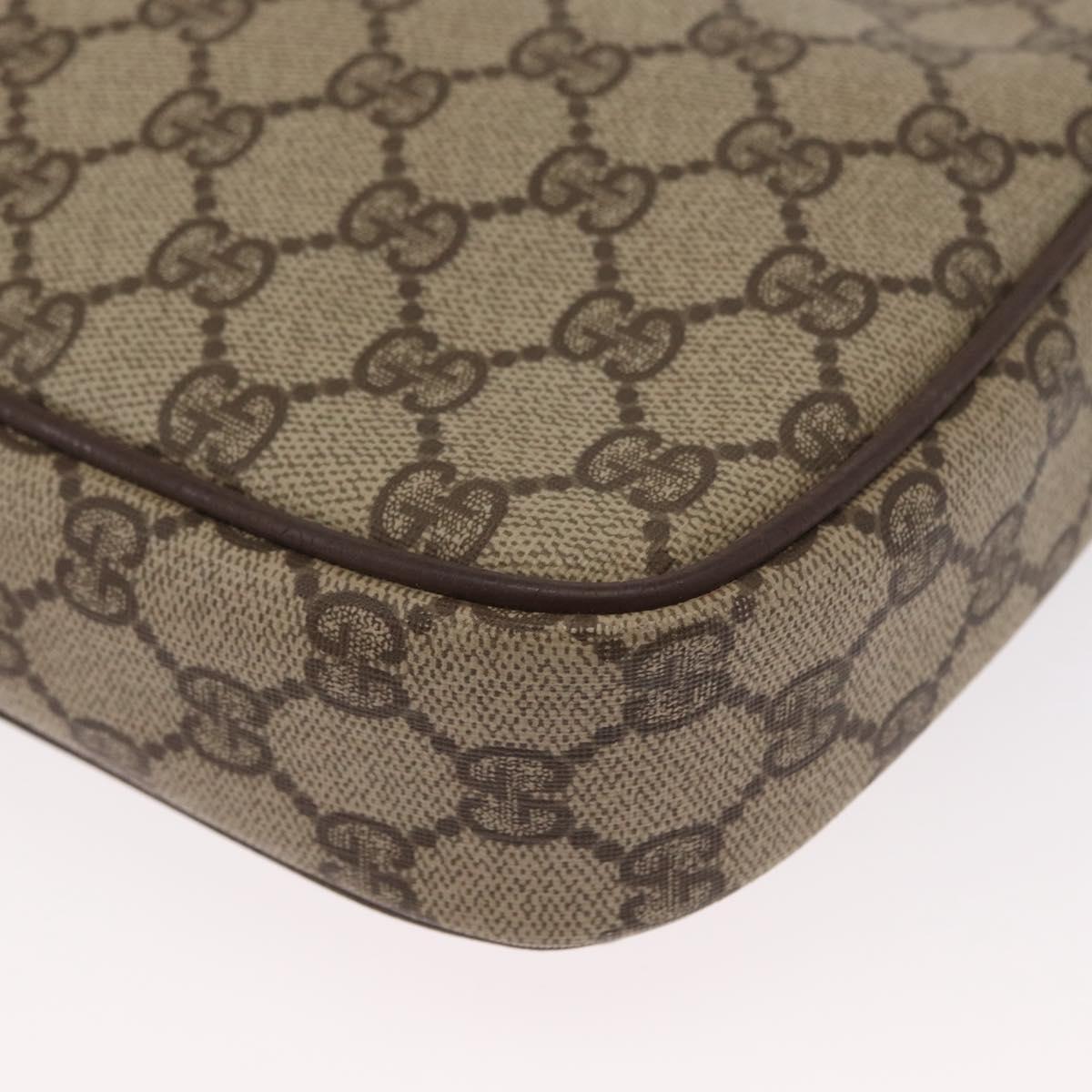 GUCCI GG Supreme Shoulder Bag PVC Beige Gold 007 115 6423 Auth 159950
