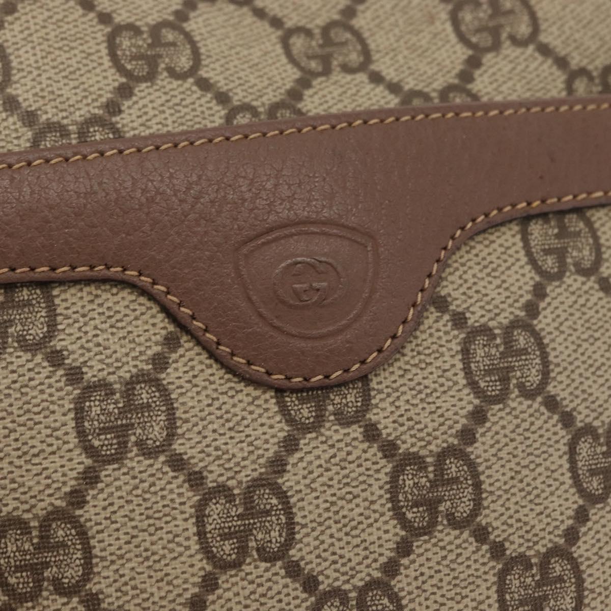 GUCCI GG Supreme Shoulder Bag PVC Beige Gold 007 115 6423 Auth 159950