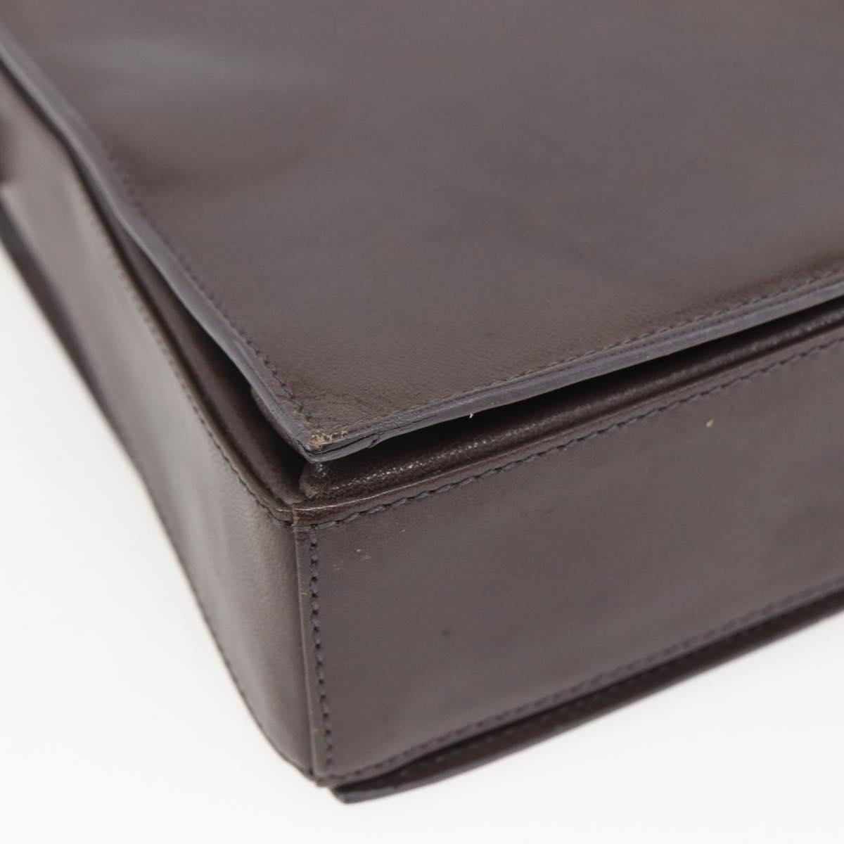 GUCCI Shoulder Bag Leather Brown 007 2014 3444 Auth 159973