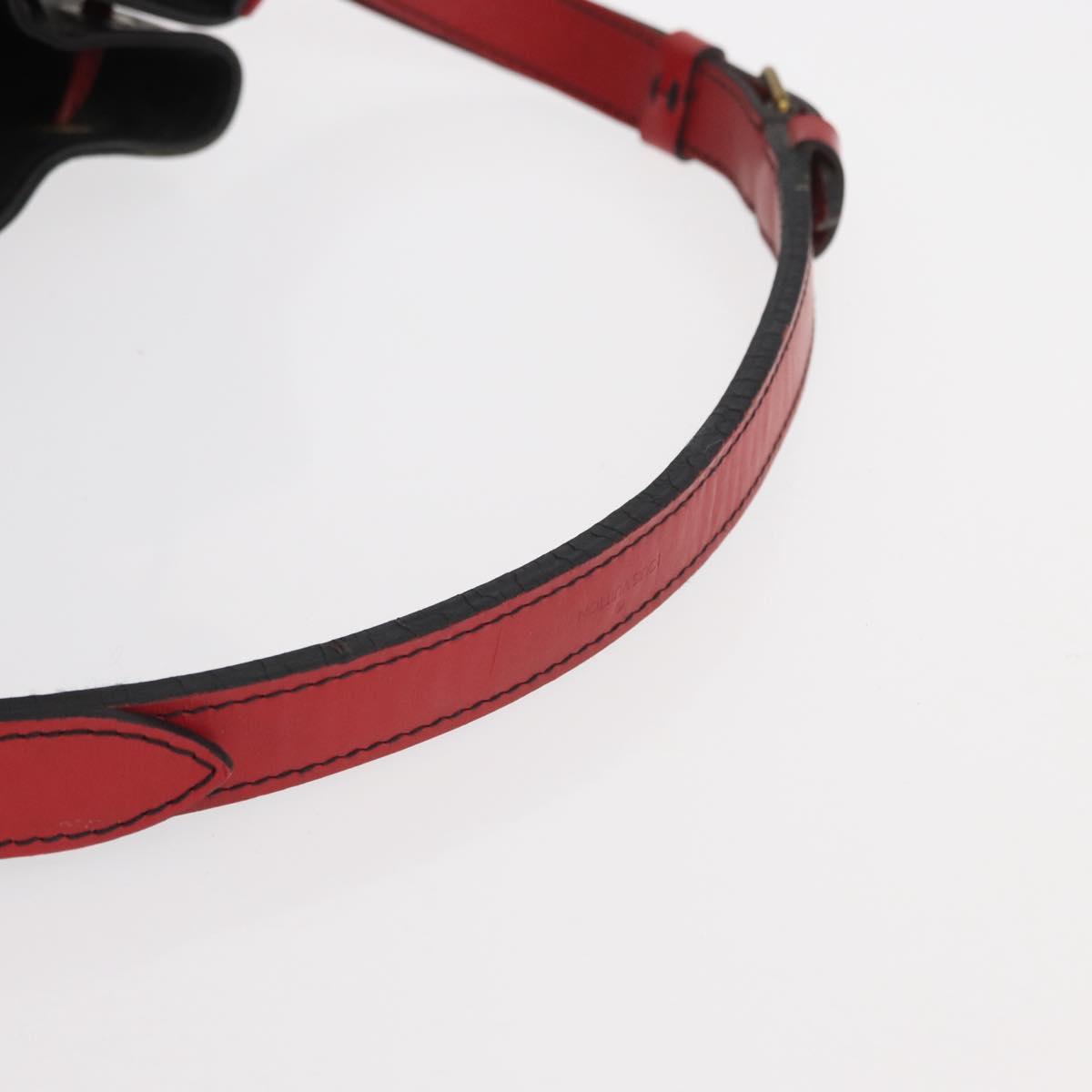 LOUIS VUITTON Epi Noe Shoulder Bag Bicolor Black Red M44017 LV Auth 159997