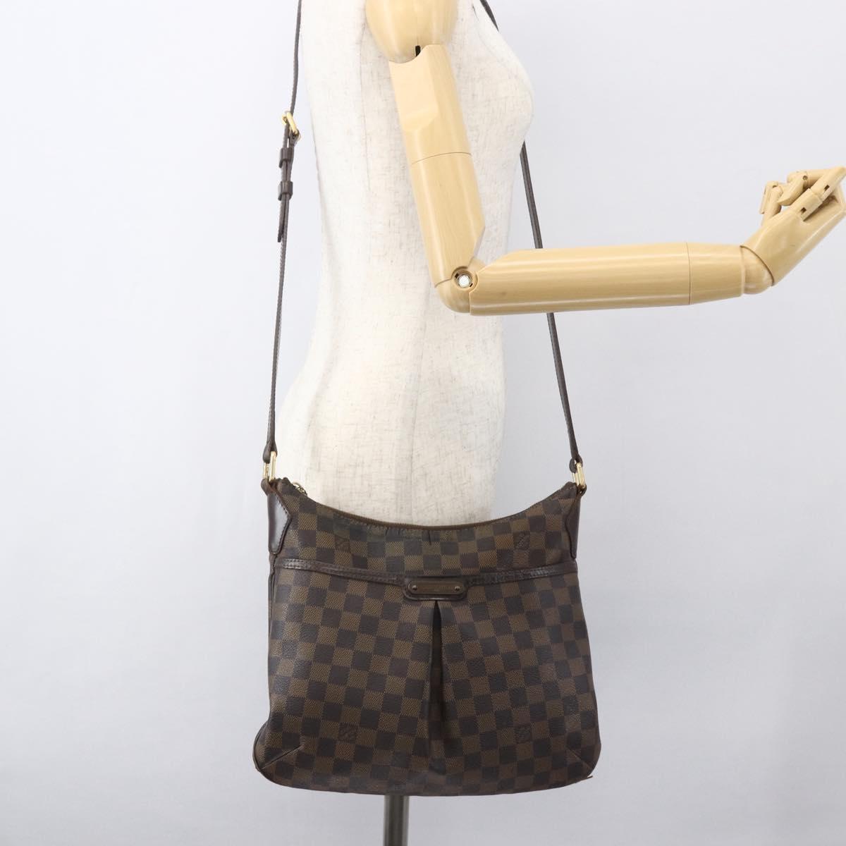 LOUIS VUITTON Damier Ebene Bloomsbury PM Shoulder Bag N42251 LV Auth 160024