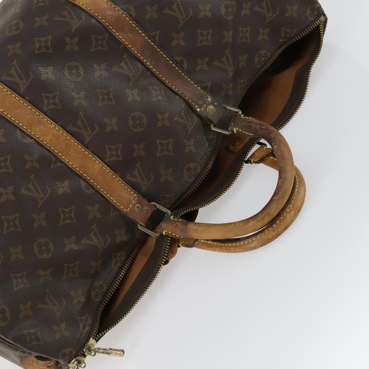 LOUIS VUITTON Monogram Keepall 50 Boston Bag M41426 LV Auth 160039