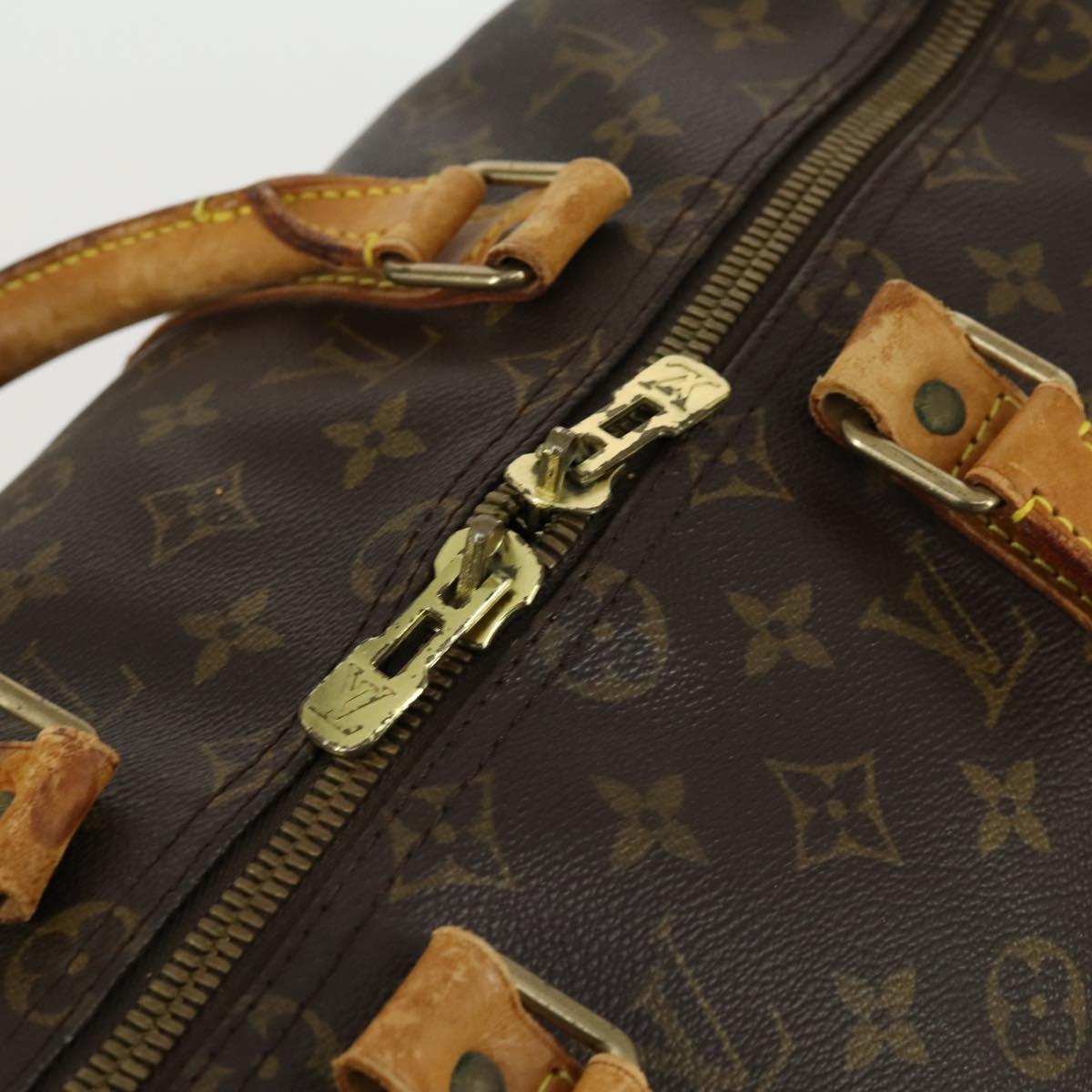 LOUIS VUITTON Monogram Keepall Bandouliere 50 Boston Bag M41416 LV Auth 160070