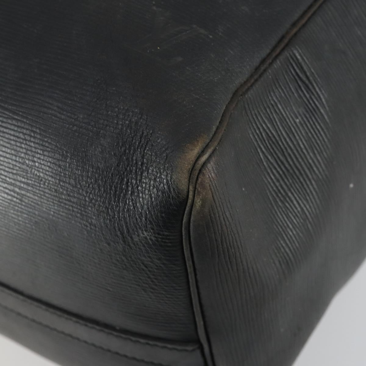 LOUIS VUITTON Epi Keepall 50 Boston Bag Black M42962 LV Auth 160071