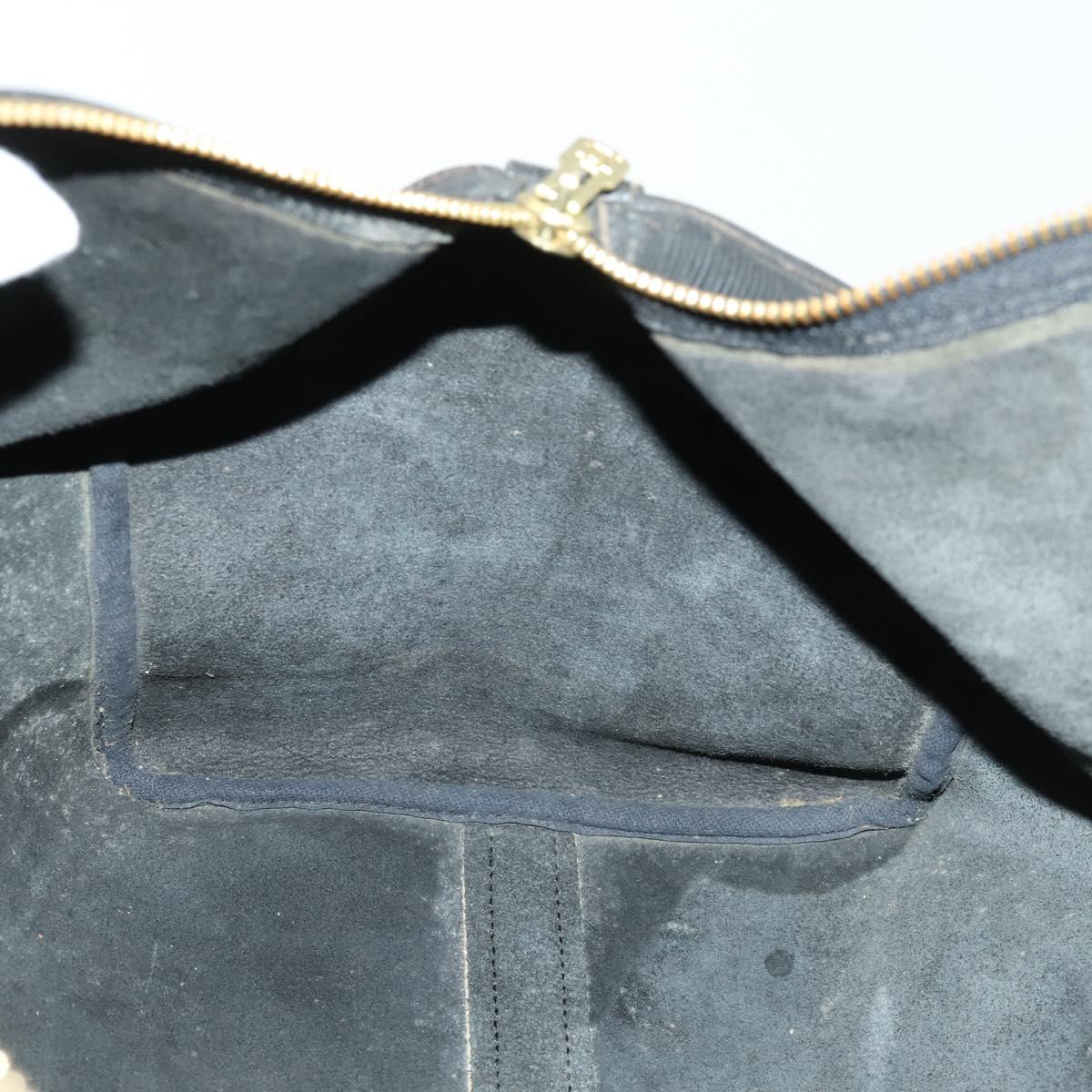LOUIS VUITTON Epi Keepall 50 Boston Bag Black M42962 LV Auth 160071