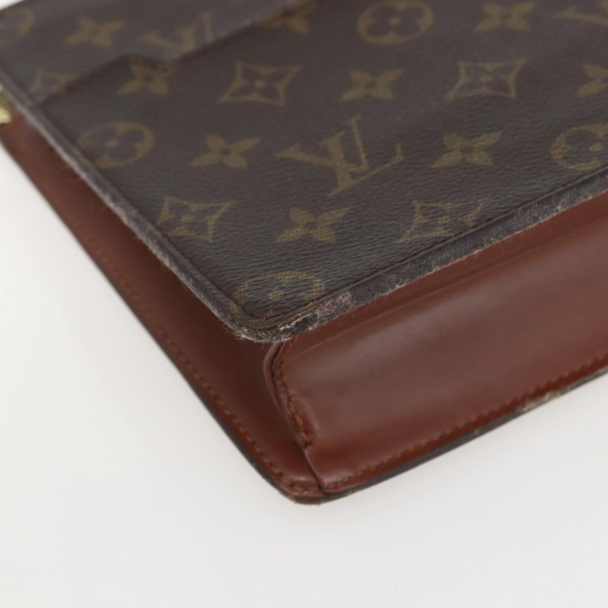 LOUIS VUITTON Monogram Pochette Homme Clutch Bag M51795 LV Auth 160077