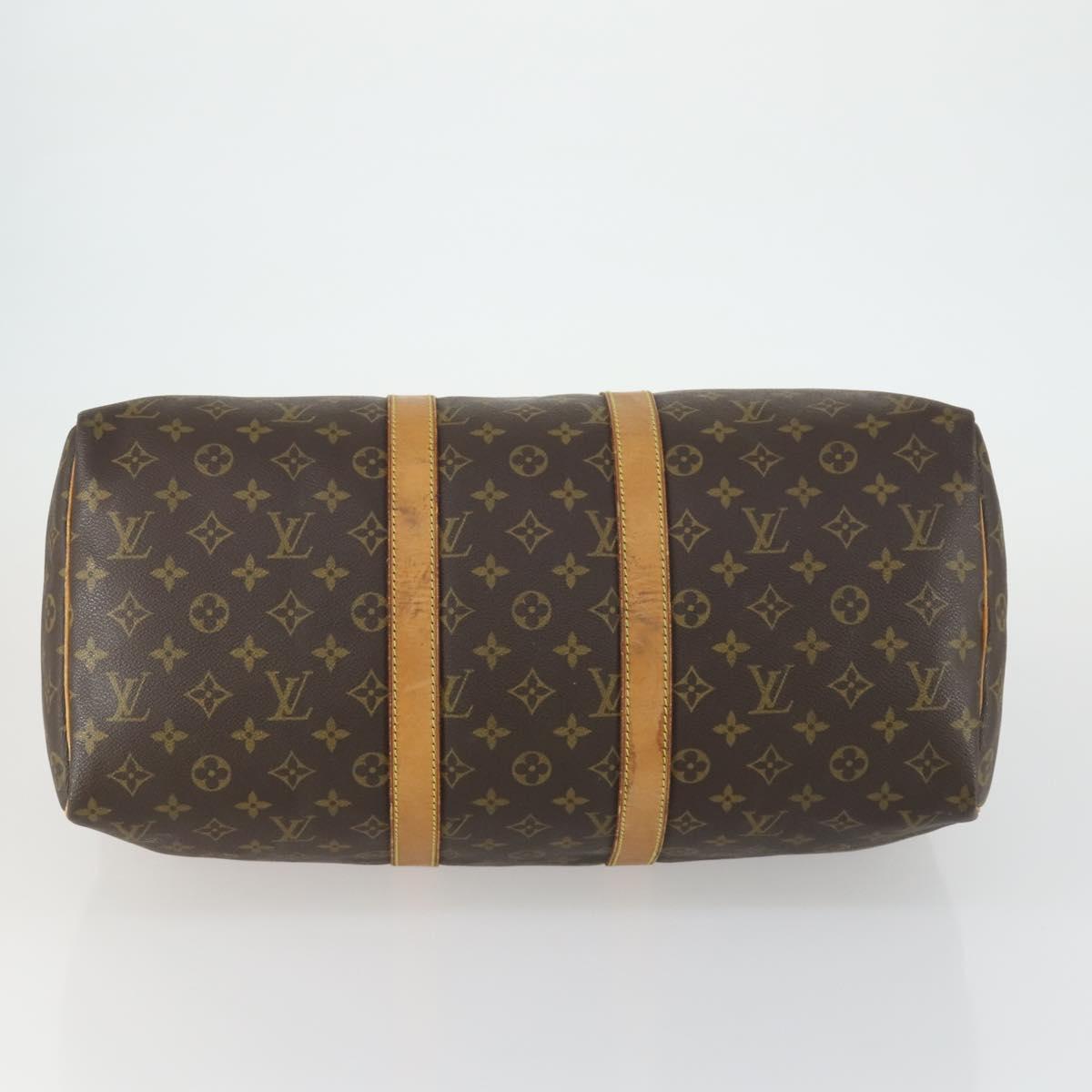 LOUIS VUITTON Monogram Keepall 45 Boston Bag M41428 LV Auth 160109